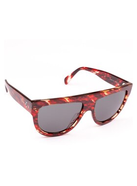CELINE 女士眼镜 CL40001I54N AW2023 灰色 红色飞行员太阳眼镜