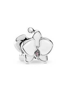 PANDORA 潘多拉 White Orchid Charm #792074EN12 白色蘭花吊飾