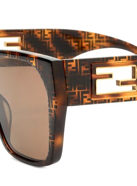 1h可退 奢淘 Fendi logo标识太阳镜 女 FE40124I