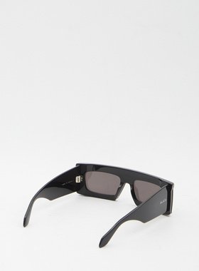 ALAIA 女士太阳镜 AA0099S001999 SS2026 黑色 Mask sunglasses