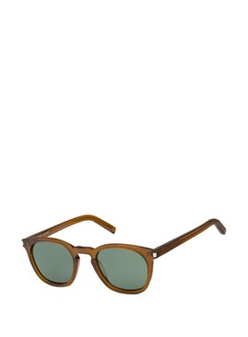 SAINT LAURENT 女士太阳镜 419691Y99562505BROWNBROWNGREEN配饰