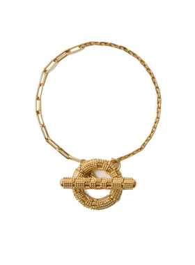 BURBERRY 女士项链 81205971 SS2026 金色 T字形手镯