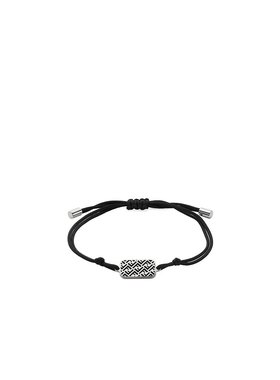 FENDI 男士手链手镯 7AJ914ATWWF0VD1 SS2025 黑色 丝带手链