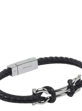 SALVATORE FERRAGAMO 男士手链手镯 796081770422NERO