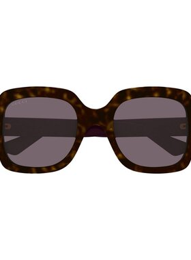 GUCCI 女士太阳镜 GG1337S009 AW2024 古驰深棕色眼镜