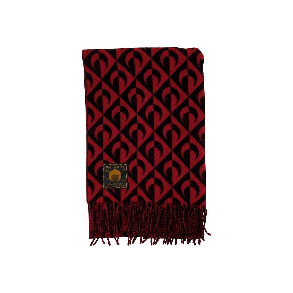 1h可退 MARINE SERRE 男士围巾 USC001ACWOV0045BK97 AW2025 - 图1