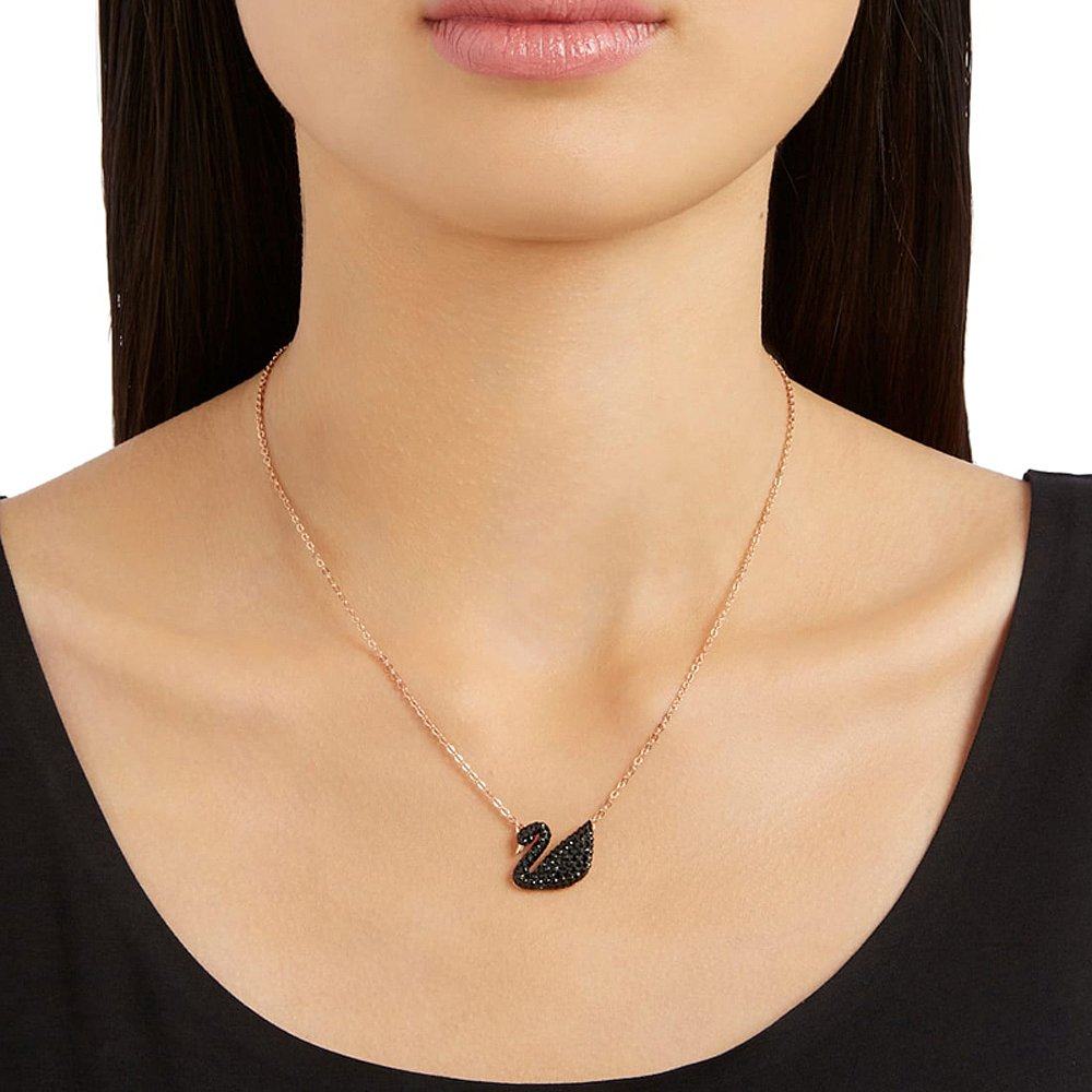 香港直邮swarovski黑天鹅大女项链 天猫国际香港直购项链