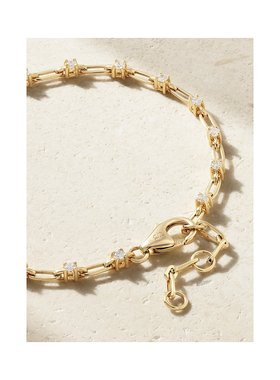 1h可退 潮奢 stone and strand 女士 Flounce 14K金钻石手链 DIA5