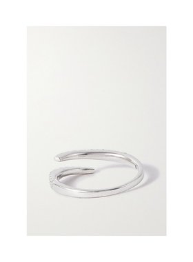 1h可退 潮奢 stone and strand 女士 Twirl 14K 白金钻石戒指 DIA