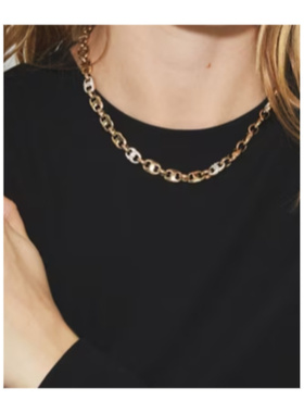 TORY BURCH 女士项链 171681960 AW2025 金色 双子座密镶项链