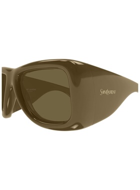 SAINT LAURENT 男士眼镜 SL902HOWL009 SS2026 棕色