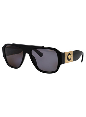 VERSACE 男士太阳镜 0VE4436UGB181 AW2025 黑色 Sunglasses