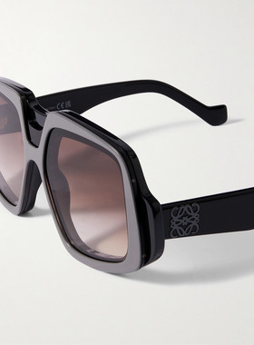 1h可退 潮奢 LOEWE 罗意威 男士 Anagram 方形框醋纤太阳眼镜 LW4