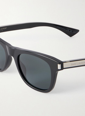 潮奢 Saint Laurent 圣罗兰 男士 方形框醋纤太阳眼镜 SL879001