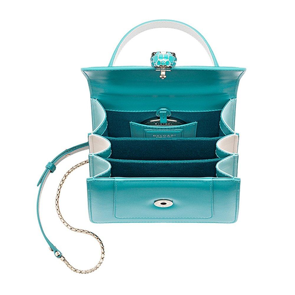 香港直邮bvlgari女士绿色手提包 天猫国际香港直购女士包袋