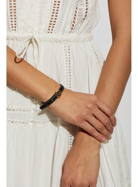 TORY BURCH 女士手链手镯 1817960001 AW2026 黑色 Leather brace