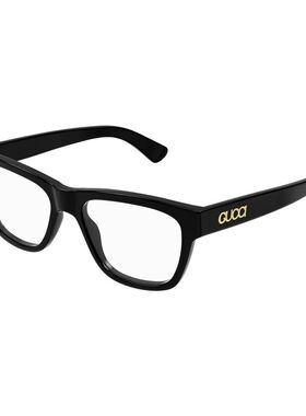 GUCCI 男士眼镜 GG1795O001 SS2026 黑色 几何框平光镜