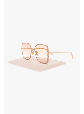 CHLOÉ 女士眼镜 CH0143S00300 CO 白色 徽标太阳镜