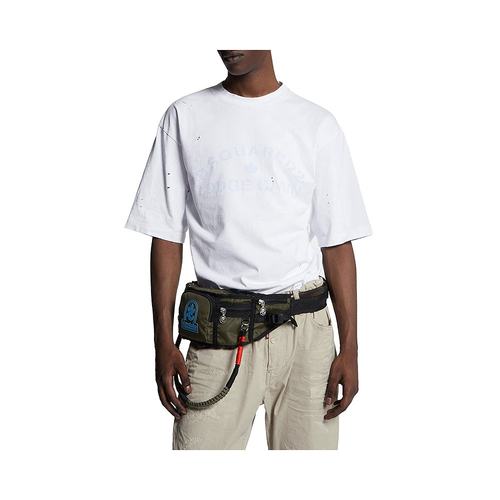 DSQUARED2 Logo印花T恤上衣S74GD1382S24583100男 - 图1