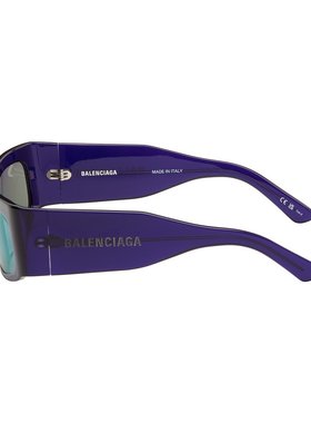 1h可退 潮奢 Balenciaga 巴黎世家 女士 紫色 Paper 太阳镜 BB032