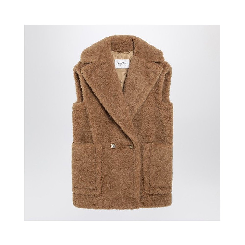 1h可退 MAX MARA 女士外套 BREDA1234WO001 AW2025 浅棕色 - 图1