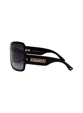 1h可退 DSQUARED2 男士太阳镜 D20164S807 SS2025 黑色 D2 0164/S