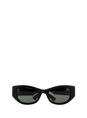 GUCCI 女士太阳镜 859506J07401012 SS2026 黑色 Black acetate s
