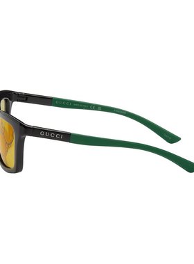 1h可退 潮奢 Gucci 古驰 男士 黑色 & 绿色太阳镜 GG1735S