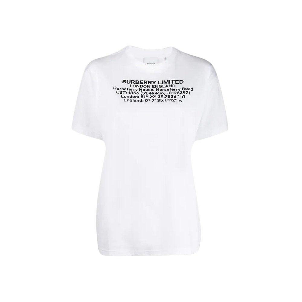 香港直邮burberry巴宝莉白色t恤 天猫国际香港直购T恤