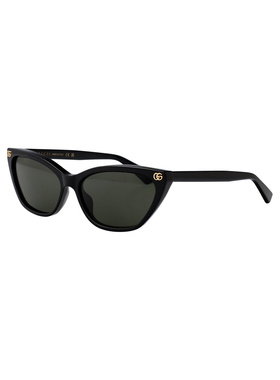 1h可退 GUCCI 女士太阳镜 GG1815S001 CO 黑色 猫眼太阳镜古驰