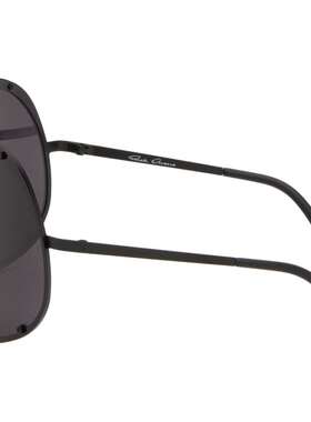 1h可退 潮奢 rick owens 瑞克 欧文斯 女士 黑色 Temple 太阳镜 R