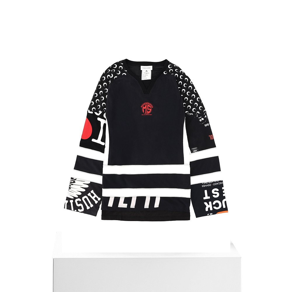 1h可退 香港直邮MARINE SERRE 男士T恤 MTT095AUJER0003BK99 AW20 - 图3