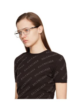 BALENCIAGA 男士太阳镜 BB0248O001 AW2025 白色