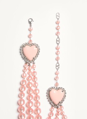 VALENTINO 女士项链 WJ0BE7CELBXM SS2026 粉红色 COEUR HYPERBOL