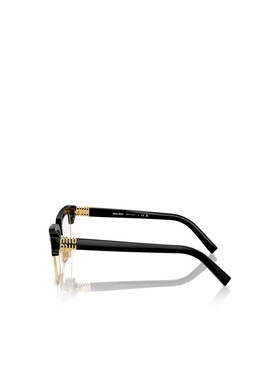 MIU MIU 女士眼镜 MU11XV16K1O1 CO 黑色 徽标平光镜