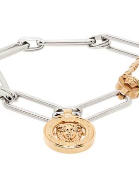 versace 范思哲 男士 Medusa Safety Pin 项链 10228041A006204J3