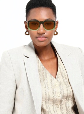 1h可退 潮奢 Marni 玛尼 女士 太阳眼镜 green绿色 舒适时尚