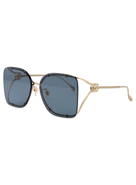 GUCCI 女士眼镜 GG1713SA001 AW2025 灰色 正方框太阳眼镜古驰