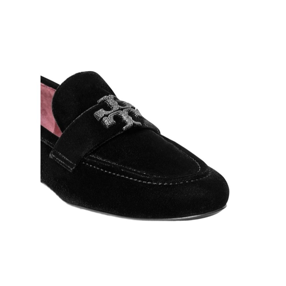 1h可退 TORY BURCH 女士芭蕾乐福鞋 161628006 AW2024 黑色 ELEAN - 图2