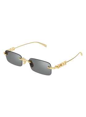 GUCCI 男士眼镜 GG1808S003 CO 灰色 矩形太阳镜