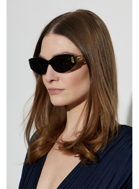 VERSACE 女士太阳镜 0VE45010GB187 SS2026 黑色 Sunglasses