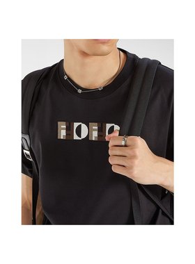 1h可退 FENDI 男士戒指 7AJ975B08F0SAZ AW2025 银色 FF 立方体戒