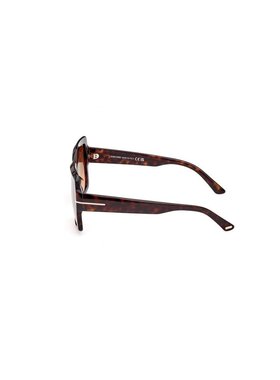 1h可退 TOM FORD 女士眼镜 FT108252F AW2025 棕色太阳镜