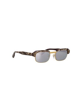 GUCCI 女士眼镜 746938J07402381 AW2023 灰色 Printed acetate a