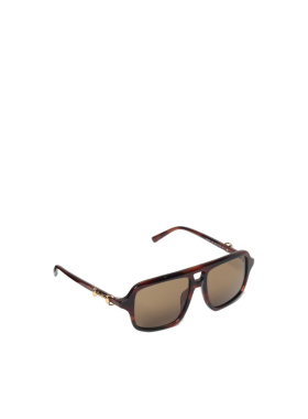 GUCCI 女士眼镜 GG2052S003 SS2026 棕色几何框 太阳镜古驰