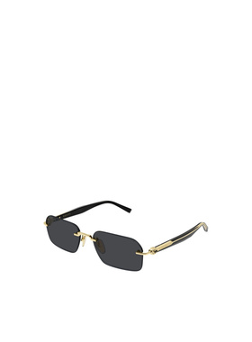 GUCCI 男士眼镜 GG2259S001 AW2026 金色 无框太阳镜