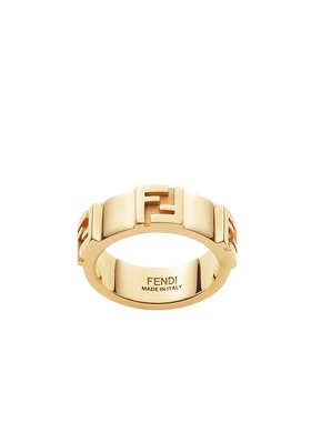 FENDI 女士戒指 8AK895B08F0CFK CO 黄色 徽标戒指