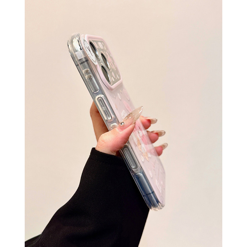 欧略 可爱卡通甜品兔子小熊适用苹果17promax手机壳15新款iPhone16高级感15pro防摔保护套17pro超好看女款,淘宝优惠券,粉丝福利购,淘宝优惠卷