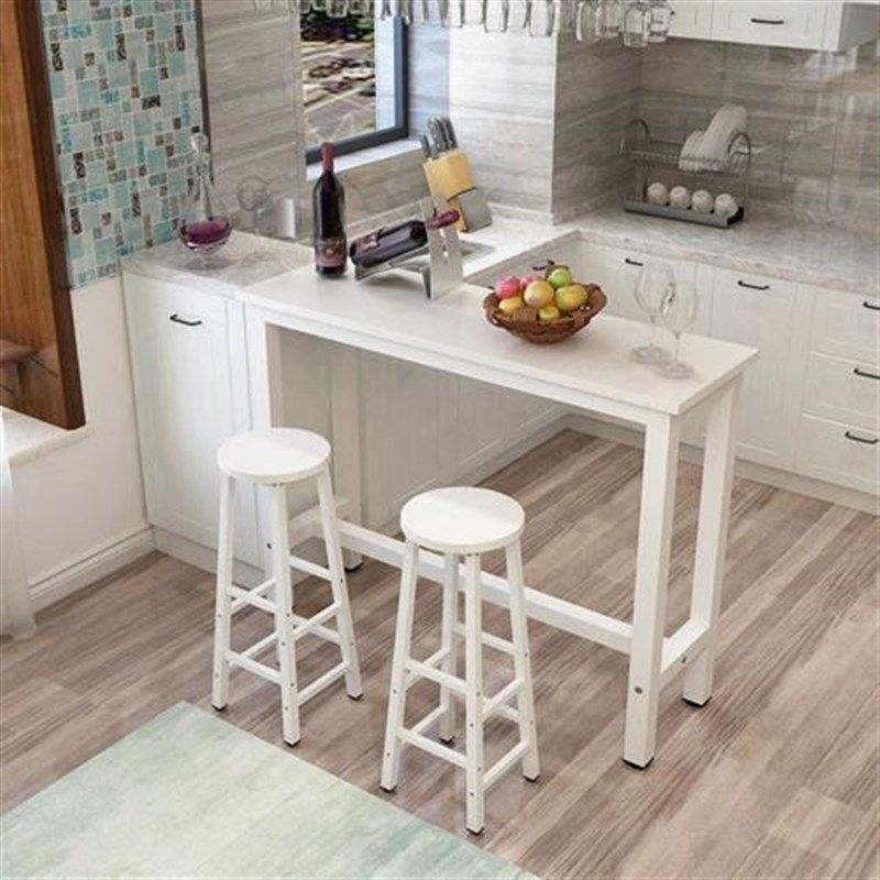 现货速发靠墙吧台桌简约家用餐桌窄桌子长条桌高脚桌奶茶店桌椅组,淘宝优惠券,粉丝福利购,淘宝优惠卷