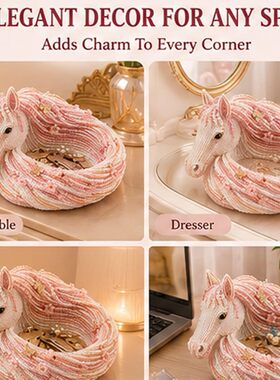 跨境DIY Beaded Horse Mane Catchall Tray Kit马鬃猫爪托盘套件